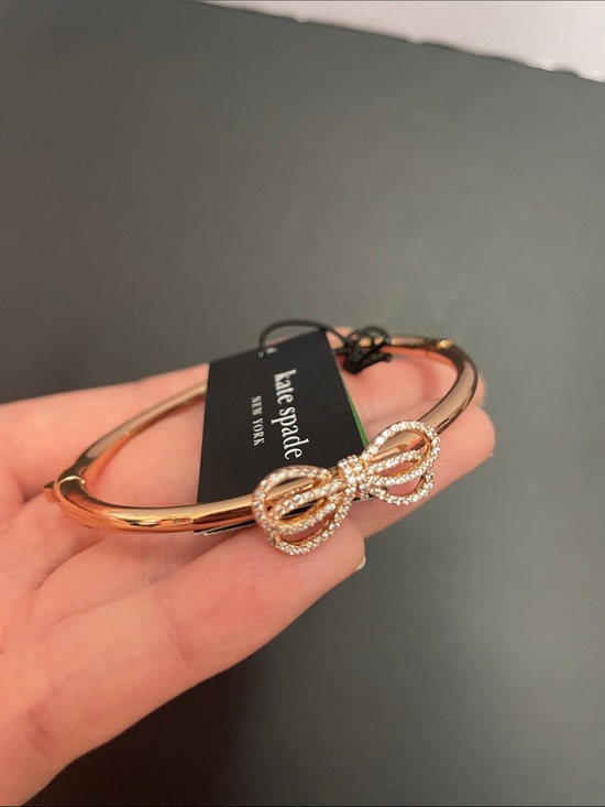 kate spade Jewelry - NWT Kate Spade ‘Bow Meets Girl’ Pavé Bangle Bracelet